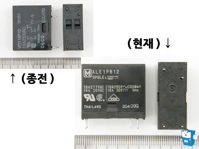 RELAY DC12V,16A[HF62F/012]히터