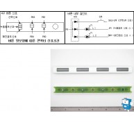 버튼 ASSY (4구) 백색 O,X-녹,적