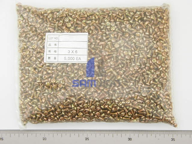SCREW (머신 PH) 3x6mm  5000개